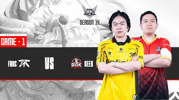 [Game - 1] FNATIC ONIC vs GEEK FAM | MPL ID S14