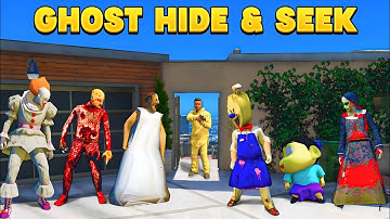 Franklin & Shinchan Playing Ghost Hide and Seek in GTA 5! | Part 3