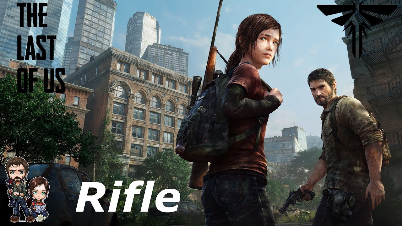 Wallpaper The city, Skyscrapers, Ellie, Two, Game, Rifle, Joel