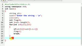 Palindrom Programming In C