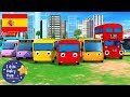 Canciones Infantiles | ¡Diferentes Tipos de Autobús! | Dibujos Animados | Little Baby Bum en Español