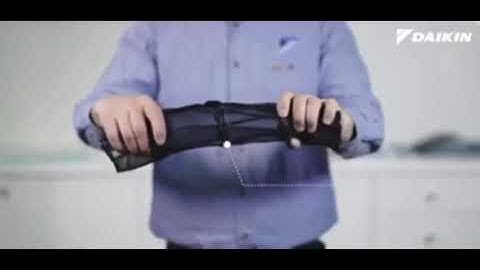 How to clean filters for a Daikin wall mounted split inverter unit