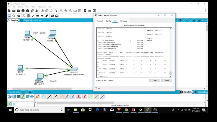 Cisco Packet Tracer Using CLI | VLANs and Trunks | Part 1