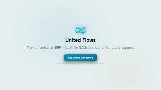 One Connected Workspace for Humanitarian Operations | United Flows