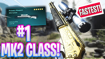 the #1 FASTEST MK2 CARBINE SETUP in Modern Warfare.. (Best MK2 Class Setup/Loadout)