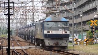 JR貨物 EF210-162牽引貨物列車5582レ 浜川崎駅通過(警笛付)