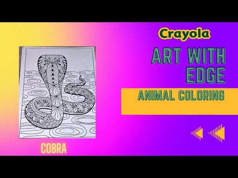 Crayola Art Animal Ink Adult Coloring Book 40 Pages
