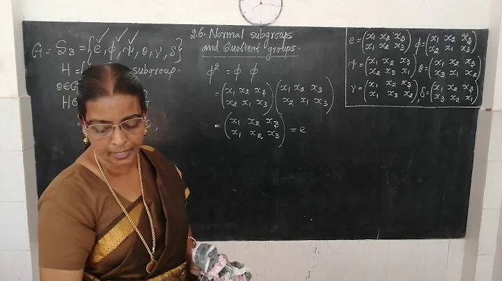 2.6 Normal subgroups and Quotient groups