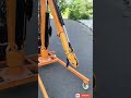 Compact electric hydraulic crane for small-mounted applications.