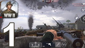 World War 2: Battle Combat - Gameplay Walkthrough Part 1 - Tutorial (iOS, Android)