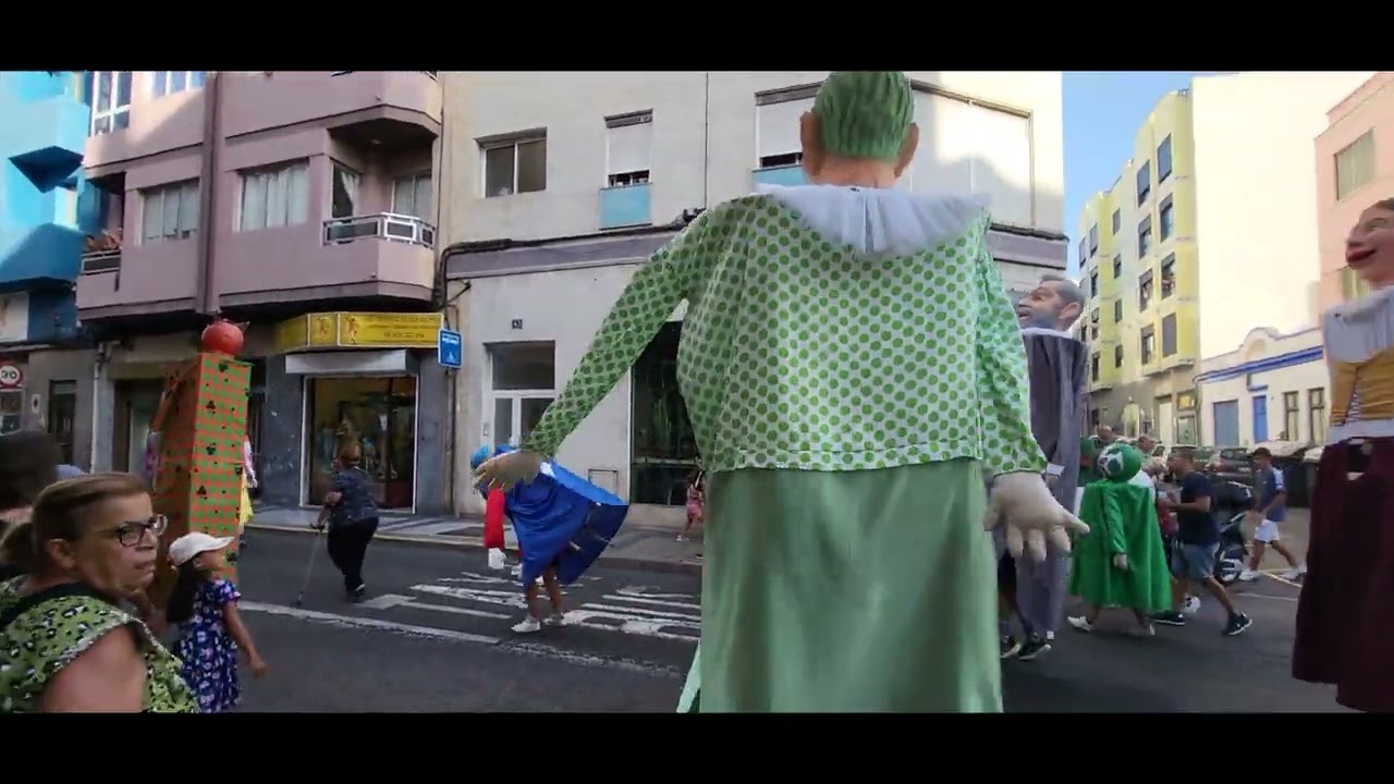 Pasacalle de los Papaguevos en Guanarteme. Virgen del Pilar, 5 de Octubre 2023