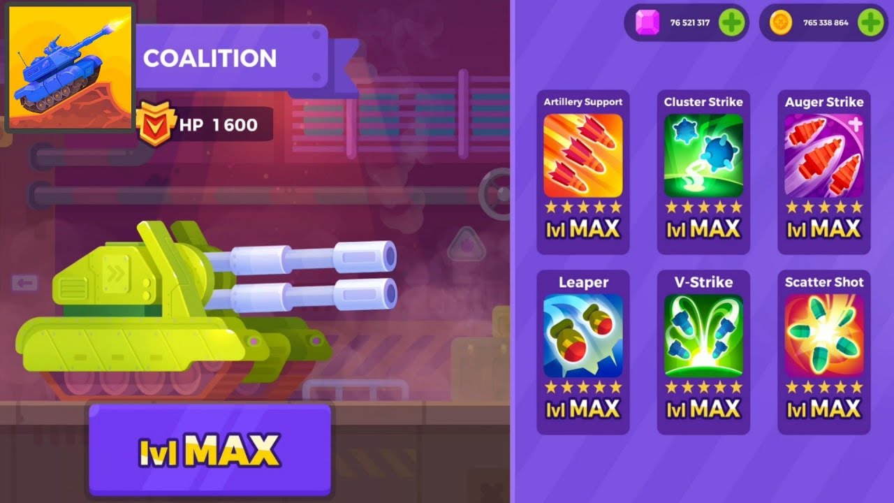Tank Stars | Coalition Max Level