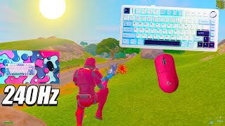 AULA F75 Keyboard ASMR 😴 Satisfying Fortnite Gameplay [PC 240 FPS 4K]