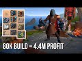 See how to make 44m with an 80k build in static dungeons