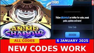 *NEW CODES JANUARY 6, 2025* [NEYMAR UPDATE] Anime Shadow ROBLOX | ALL CODES