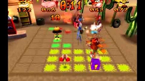 Crash Bash - Warp Room 3: Old Mines - 32) El Pogo Loco Lv.1