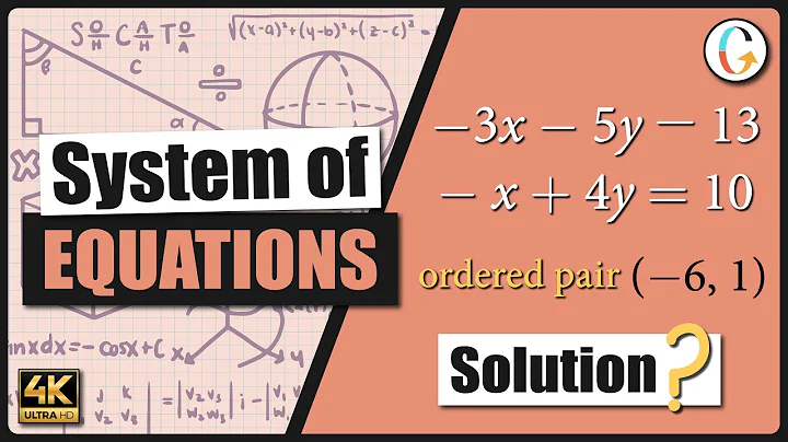 How to find if an ordered pair is a solution to a system of equations