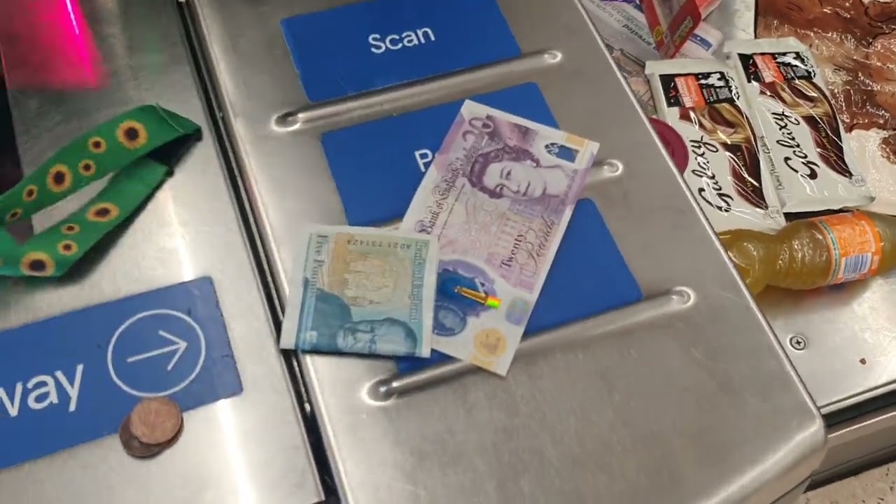 NCR Self Checkout at Tesco Kingston Park with Payments accepted thanks for shopping at tesco voice