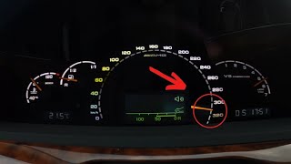 Mercedes w220 S55 AMG Top Speed Acceleration on No Speed Limit Autobahn POV Drive