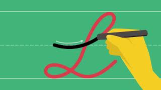 How to write a cursive letter "L" in uppercase