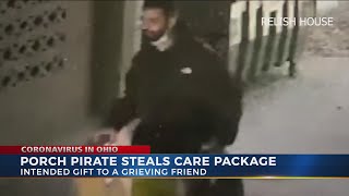 Porch pirate steals care package meant for a grieving family