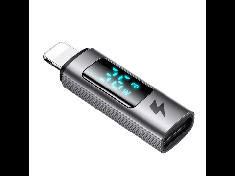 Перехідник (адаптер) Mcdodo Digital display USB-C to Lightning PD 36W Connector OT-6100, видео 1