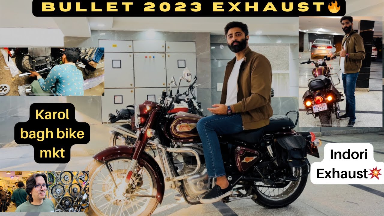 Exhaust Modification on Bullet 2023 Royalbullet Karol Bagh Indori
