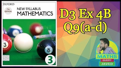 Q9(a-d) || Ex-4B || NSM || D3 || Indices and standard form || O