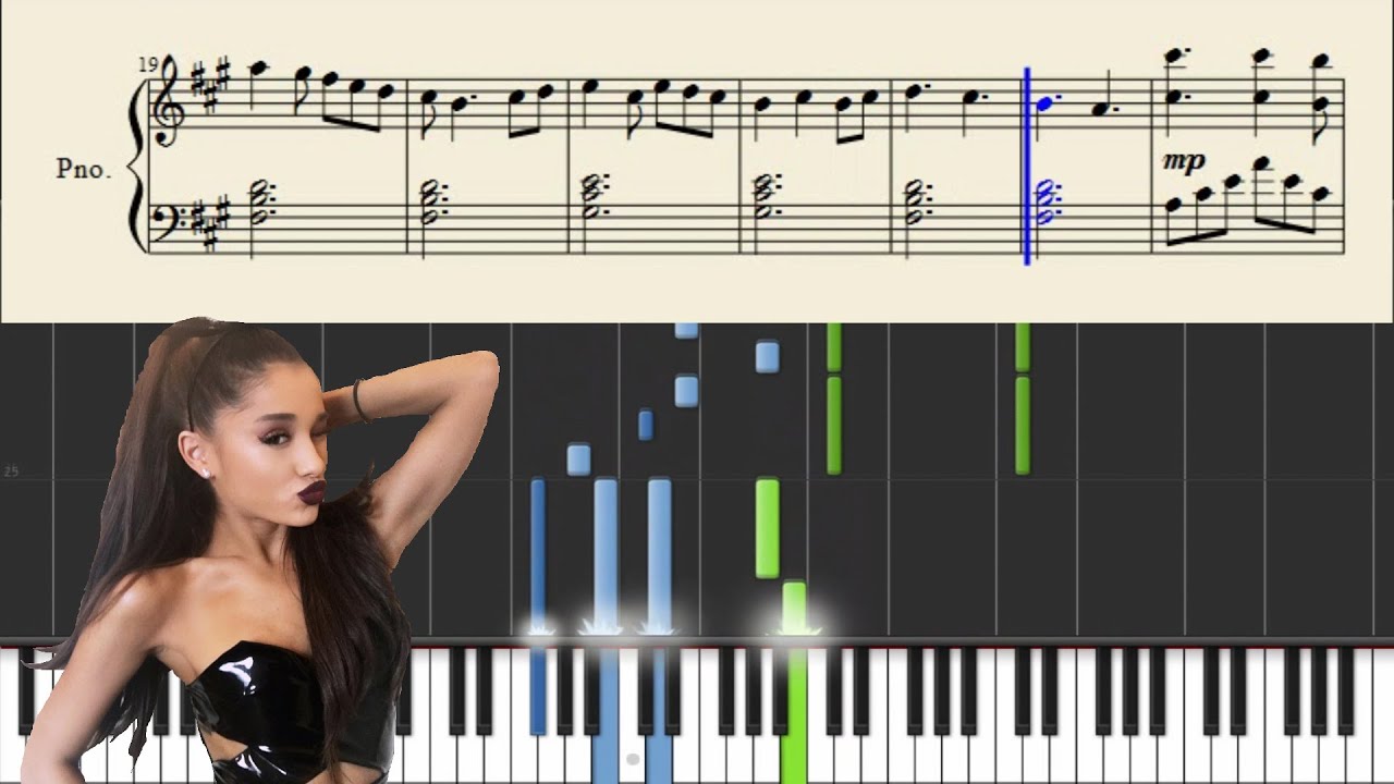 Ariana Grande - Moonlight - Piano Tutorial + Sheets