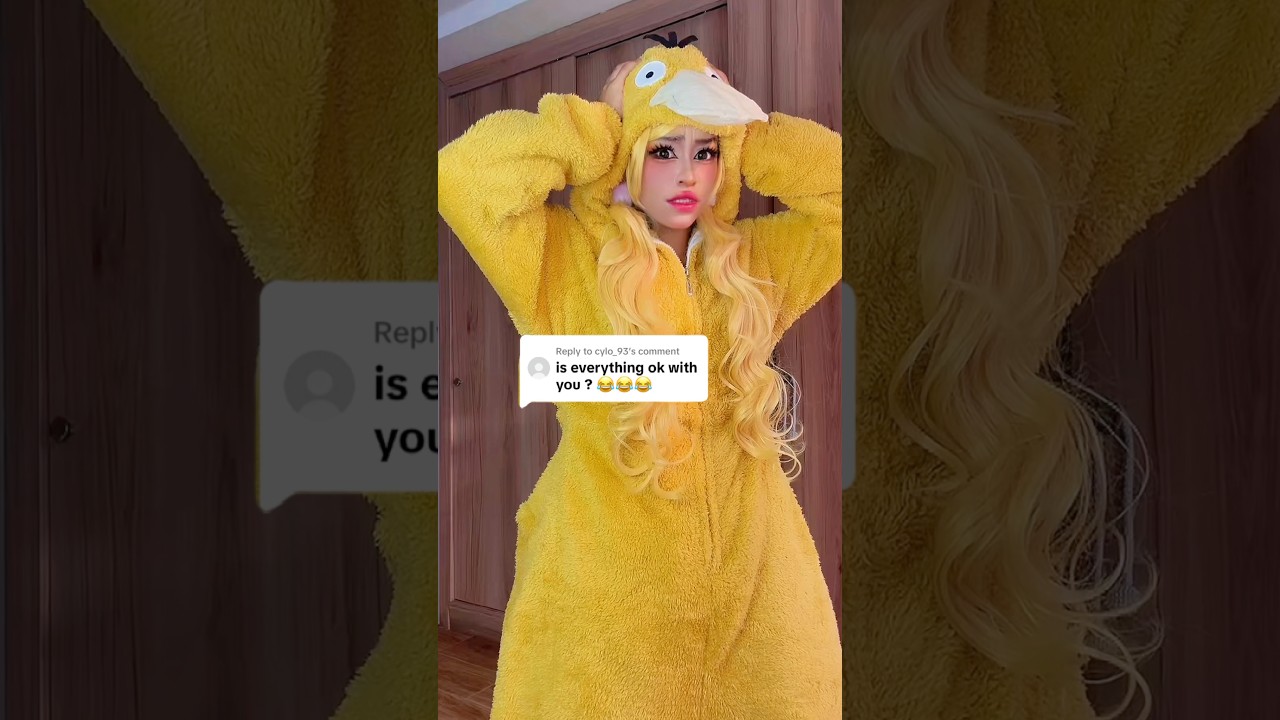 What do you think?🙂I’m a duck with a constant hêadache and strèss 😀#princesssachiko #psyduck