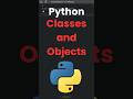 Python Classes & Objects Explained in 30 Seconds 🔥