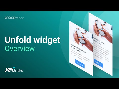 Unfold Widget for Elementor | JetTricks Plugin