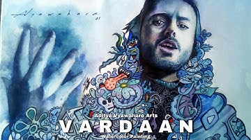 @Carryminati watercolor painting🔥 Vardaan Song | Doodle by Aditya Vyawahare Arts