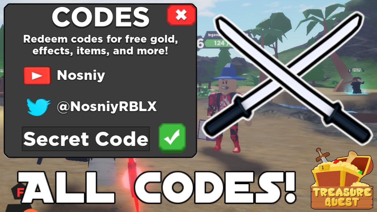 All 28 New Treasure Quest Codes New Endless Update 3 ...