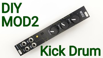 DIY eurorack modular synth | MOD2 Kick Drum : RP2350 based drum module