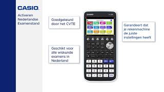 Gevlekt Tol besluiten Casio fx CG50 NL Examenstand - YouTube