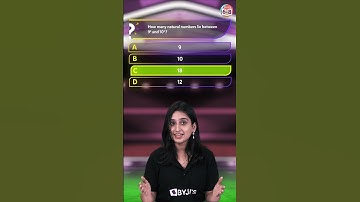 How many natural numbers lie between 9^2 and 10^2? #ytshorts #byjus