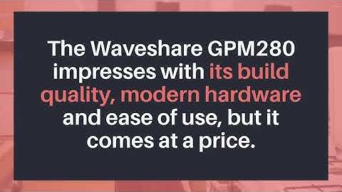 Waveshare GPM280 Portable - The last emulation console to