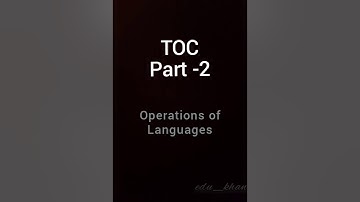 Operations on languages