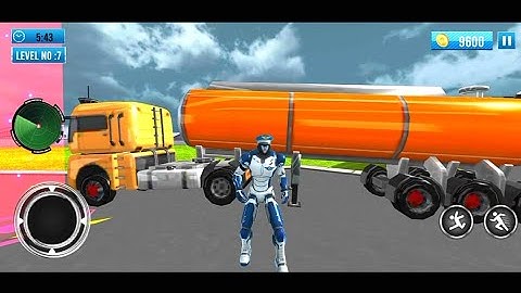 Robot Airplane Pilot Simulator - Airplane Games - Android Gameplay #2