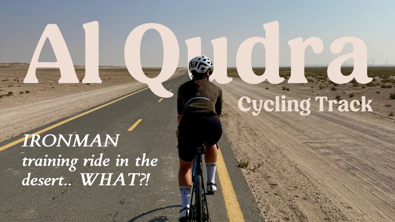 IRONMAN TRAINING IN DUBAI | 88km desert ride in Al Qudra desert 🌵🚴‍♀️