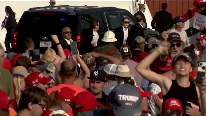 Extended Coverage | President Donald Trump rushed off stage, shots fired during PA rally.