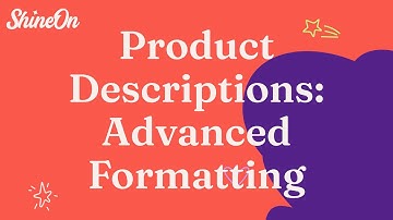 ShineOn Product Descriptions - Add images, advanced formatting, and HTML. (Shopify)