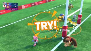 Mario & Sonic At The Tokyo 2020 Olympic Games - Rugby Sevens Team Mariored & Green V4