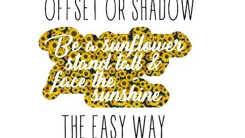 Offset or shadow layer in Cricut - Inkscape - Easy to follow