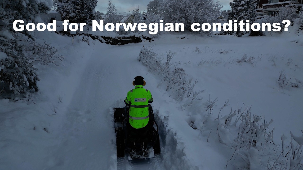 Moving tons of snow with the smallest skid steer