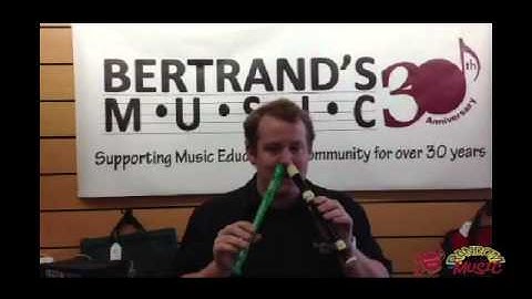 Double Recorder Nose Play Funny Random Act of Music from Bertrand