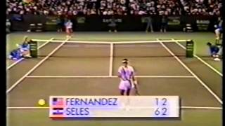 Miami 1991 1/2 Finale - Seles vs Fernandez part 2