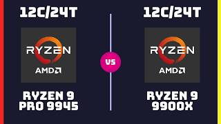 Amd Ryzen 9 Pro 9945 Vs Amd Ryzen 9 9900X Cpu Comparison