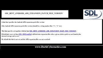 SDL HINT ANDROID APK EXPANSION PATCH FILE VERSION